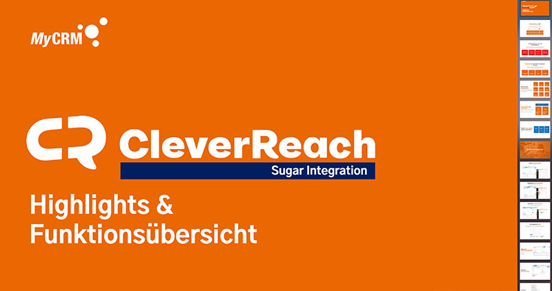 CleverReach Integration für Sugar