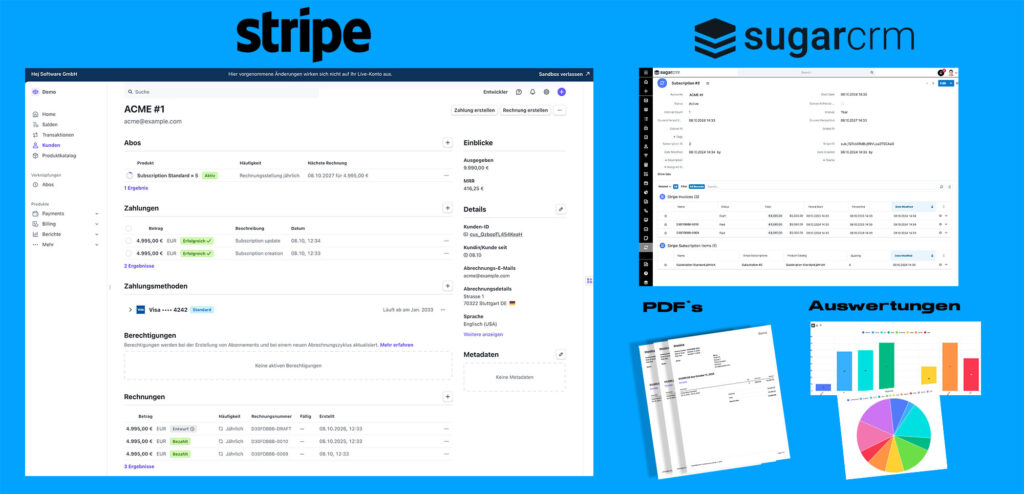 Stripe-Integration für Sugar: Effizientes Subscription Management leicht gemacht